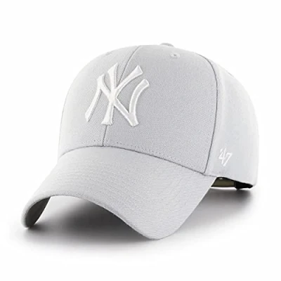 Afbeelding van 47 Brand New York Yankees MVP Cap B MVPSP17WBP SL, Unisex, Grijs, Pet, maat: One size