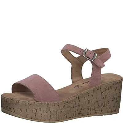 Afbeelding van s.Oliver Sandalen met sleehak rose, Dames, Maat: 38, Rose Leer