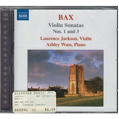 Afbeelding van Laurence Jackson &amp; Ashley Wass Bax: Violin Sonatas Nos. 1 3 (CD)
