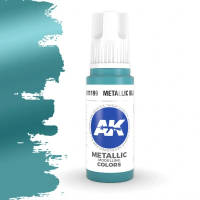 Afbeelding van Metallic Blue Modelling Colors 17ml AK11199