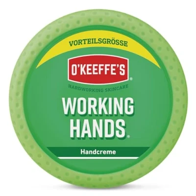 Afbeelding van O&#039;Keeffe&#039;s Working Hands extreem droge en gebarsten handcrème in pot van 193 g, verhoogt onmiddellijk het vochtgehalte, vormt een beschermlaag voorkomt verlies