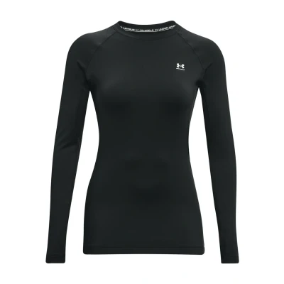 Afbeelding van Under Armour UA CG Authentics CREW Longsleeve, Dames, Maat: Large, Black/white