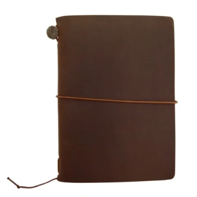 Afbeelding van Midori Traveler&#039;s Notitieboek, paspoortformaat, bruin