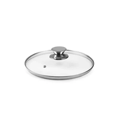 Afbeelding van IBILI 971624 Roestvrijstalen Knop Glazen Deksel 24 Cm