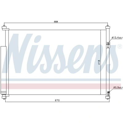 Afbeelding van Nissens Airco condensor 940012