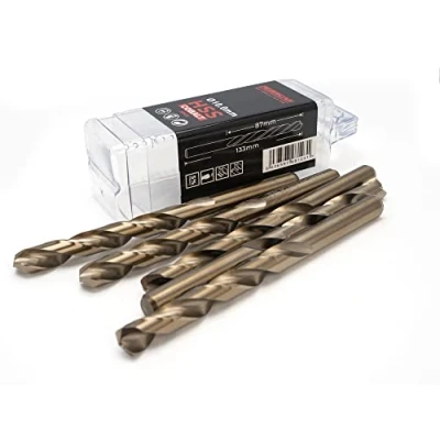 Afbeelding van Ferrcan Boor voor metaal HSS DIN338 M35 kobalt 7 10 mm (pak van 5 stuks) (10 mm)
