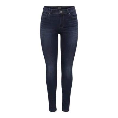 Image de ONLY ONLWAUW MID SK DNM BJ581 NOOS Jean skinny pour femme, Bleu foncé denim, XS