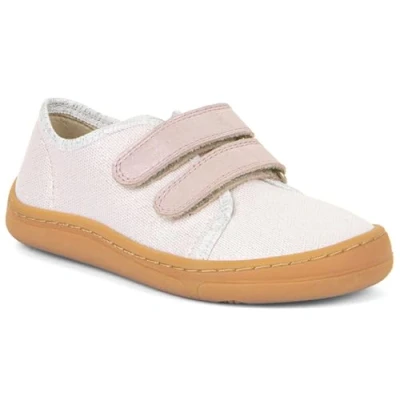 Afbeelding van Froddo Barefoot Klittenbandschoenen voor kinderen, Maat: 30, Pink shine Leer en textiel