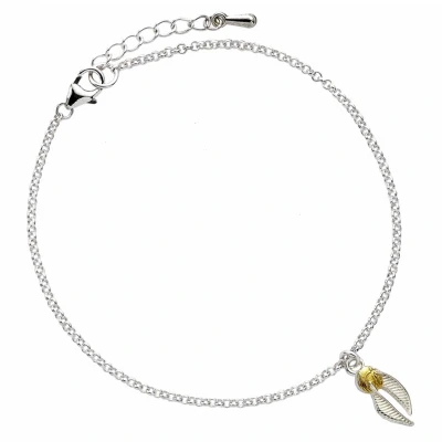 Afbeelding van The Carat Shop Harry Potter Sterling Zilveren Golden Snitch Gouden Snaai Armband