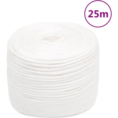 Afbeelding van Boottouw 8 mm 25 m polypropyleen volwit