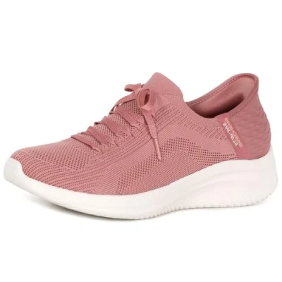 Image de Skechers Ultra Flex 3.0 Brilliant Path Femme Chaussures de gym, Mauve Tricot Bordure Rose, 39.5 EU