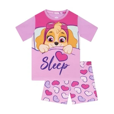 Afbeelding van pyjama Paw Patrol voor meisjes, Skye zomer, Roze