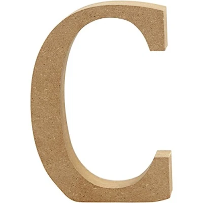 Image de Creative lettre C MDF 13 cm