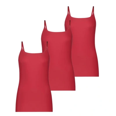 Afbeelding van Ten Cate Secrets Spaghetti Top 3 pack Rood XL