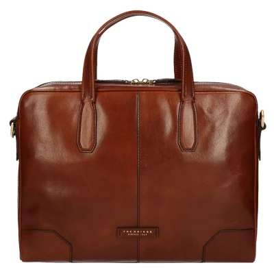 Afbeelding van The Bridge Vespucci Briefcase brown2