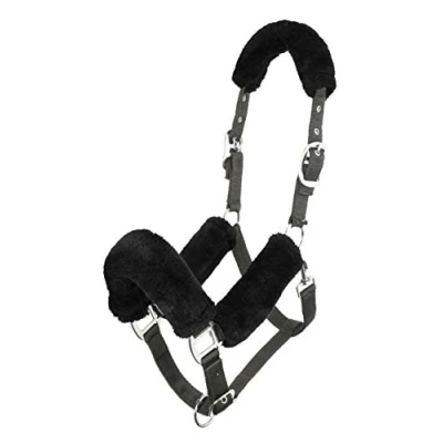 Afbeelding van LeMieux Halster Comfort Fleece Zwart/Zwart Pony