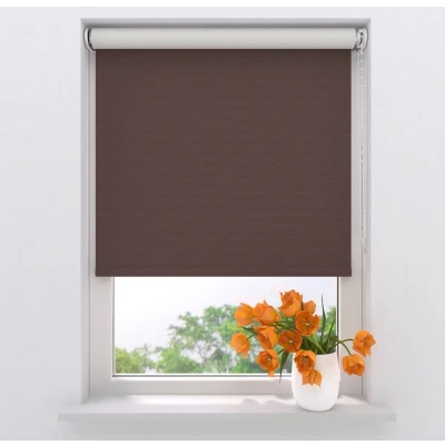 Afbeelding van Rolgordijn Easy Verduisterend Brown 120 x 190 cm