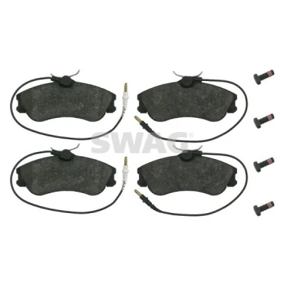 Afbeelding van SWAG 62 91 6237 Remblokkenset Vooras Incl. slijtage waarschuwingscontact Incl schroefset CITROËN: Berlingo / First I
