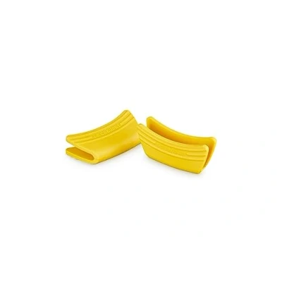 Image de Le Creuset Set de 2 poignées, Silicone, Adaptables, Résistantes à la Chaleur Jusqu&#039;à 250C, Nectar, 42813006720000