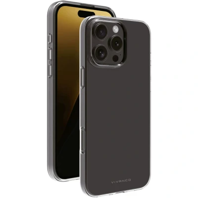 Afbeelding van Vivanco SUPER SLIM Backcover Apple iPhone 16 Pro Max Transparant Inductieve lading, Zanddicht, Spatwaterdicht, Stofdicht