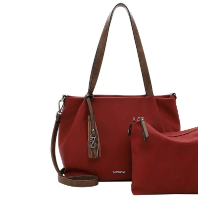 Afbeelding van Emily &amp; Noah Handtas, Dames, Maat: One Size, Red cognac 607