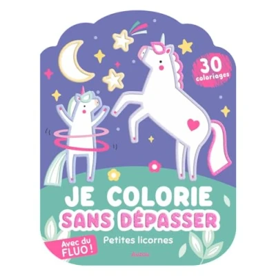Afbeelding van COLORIAGES FLUO PETITES LICORNES