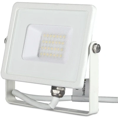 Afbeelding van V TAC VT 20 W Witte LED Schijnwerpers Samsung IP65 20W 1600 Lumen 3000K 5 Jaar