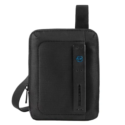Afbeelding van Piquadro Chevron Schoudertas, Heren, Maat: One Size, Nero
