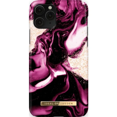 Afbeelding van Ideal of Sweden Fashion Case iPhone 11 Pro/XS/X Golden Ruby Marble