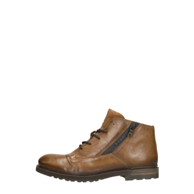 Afbeelding van bugatti Veterboots, Heren, Maat: 41, Cognac Leer