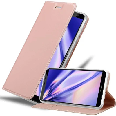 Afbeelding van Cadorabo Hoesje geschikt voor Huawei MATE 10 LITE in CLASSY ROSE GOUD Beschermhoes met magnetische sluiting, standfunctie en kaartvakje Book Case Cover Etui