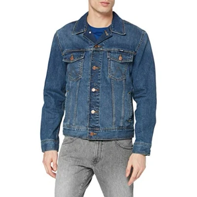 Afbeelding van Wrangler Spijkerjas, Heren, Maat: 3XL, Blue