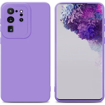 Afbeelding van Cadorabo Hoesje geschikt voor Samsung Galaxy S20 ULTRA in Fluid LICHT PAARS Beschermhoes gemaakt van flexibel TPU silicone Cover Case