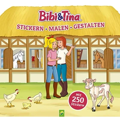 Afbeelding van Bibi &amp; Tina Stickern, Malen, Gestalten. Mit 250 Stickern