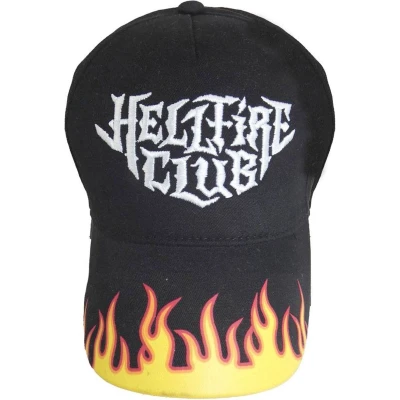 Afbeelding van Stranger Things Baseball pet Hellfire Club Zwart