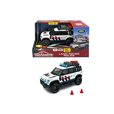Afbeelding van Majorette Grand Series Land Rover Politie NL Metaal Licht en Geluid 12,5 cm Speelgoedvoertuig