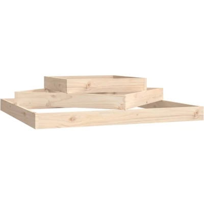 Afbeelding van vidaXL Plantenbak 112x112x27 cm massief grenenhout