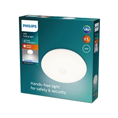 Afbeelding van Philips myLiving Led plafondlamp, paars, met bewegingsmelder, wit