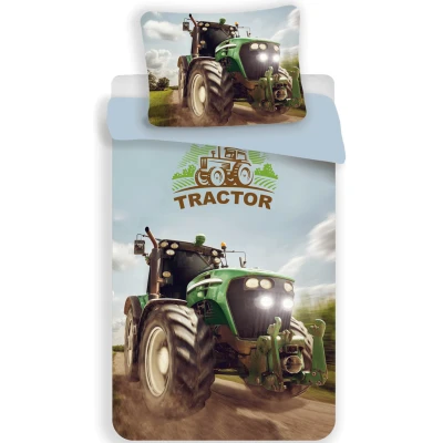 Afbeelding van Sweet Home Dekbedovertrek Tractor Eenpersoons 140 x 200 cm Polyester