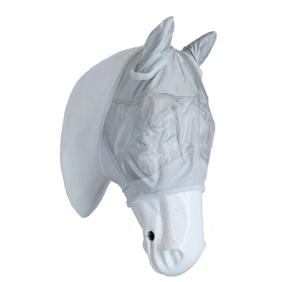 Afbeelding van Waldhausen Vliegenmasker Premium met Oren Zilvergrijs Pony