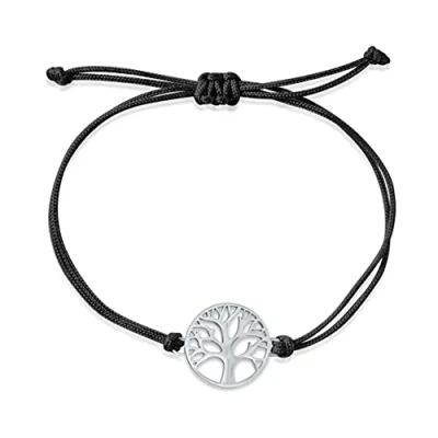 Afbeelding van Nuoli® levensboom armband voor dames (verstelbaar tot 20 cm) en meisjes, centimeter, stof, Stof