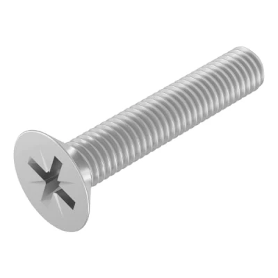 Afbeelding van SECCARO 20 stuks verzonken schroeven M4 x 22 mm roestvrij staal V2A VA A2 DIN 965 Phillips / PZ volledige schroefdraad