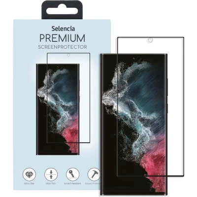 Afbeelding van Selencia Screenprotector Geschikt voor Samsung Galaxy S23 Ultra Ultrasonic Sensor Premium