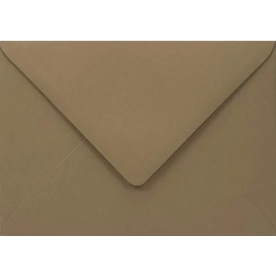 Afbeelding van Netuno 25 bruine enveloppen B6 125 x 175 mm 140 g Woodstock bruiloft puntige klep gerecyclede vintage eco voor verjaardag Kerstmis uitnodigingen wenskaarten