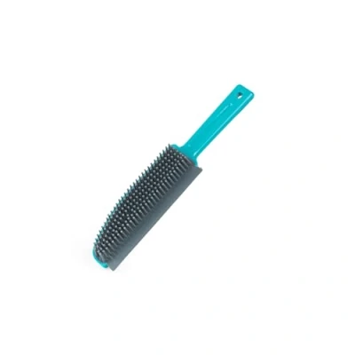 Afbeelding van Beldray LA071590EU Plus+ TPR stofferborstel, rubberen borstelharen vangen stof en vuil op, ideaal voor huishoudens met huisdieren, turquoise/grijs, 25 x 5 3 cm