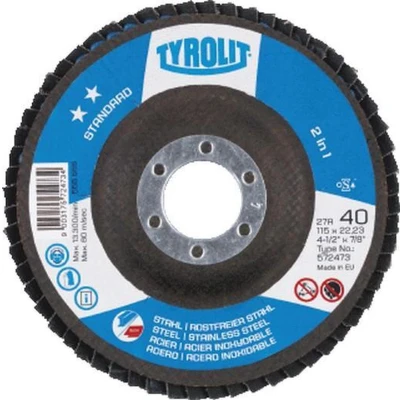 Afbeelding van Tyrolit 2in1 Lamellenschijf Standard 125 x 22,2 MM K60