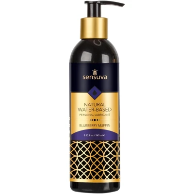 Afbeelding van Sensuva Natural Waterbasis Glijmiddel Bosbessen Muffin 240 ml