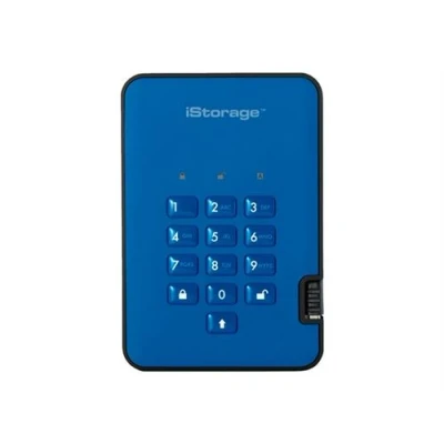 Image de iStorage diskAshur² Disque SSD chiffré 1 To externe (portable) USB 3.1 FIPS 197, 256 bit AES XTS rouge passion Conformité TAA