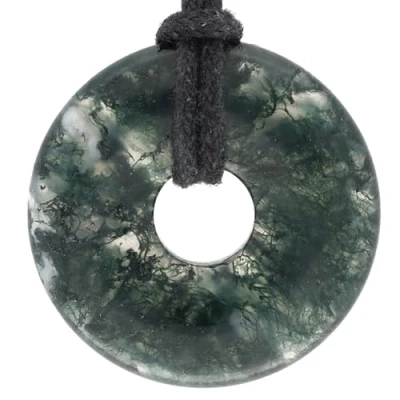 Afbeelding van Lebensquelle Plus Schuimdonut, diameter 30 mm, halfedelsteen, schuimige agaat