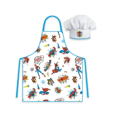 Afbeelding van Spiderman Keukenschort voor Kinderen met Koksmuts 5714710014121